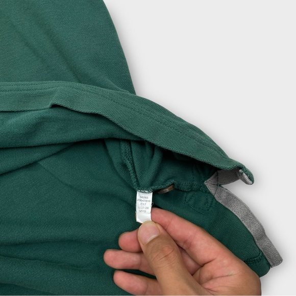 Duluth Trading Polo Shirt Mens Medium Short Sleeve Green Long Tail Cotton Heavy - Picture 5 of 9